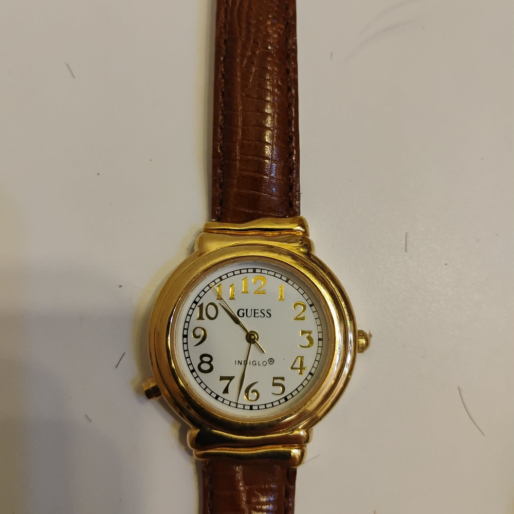 Guess Gold and Brown Women's Watch